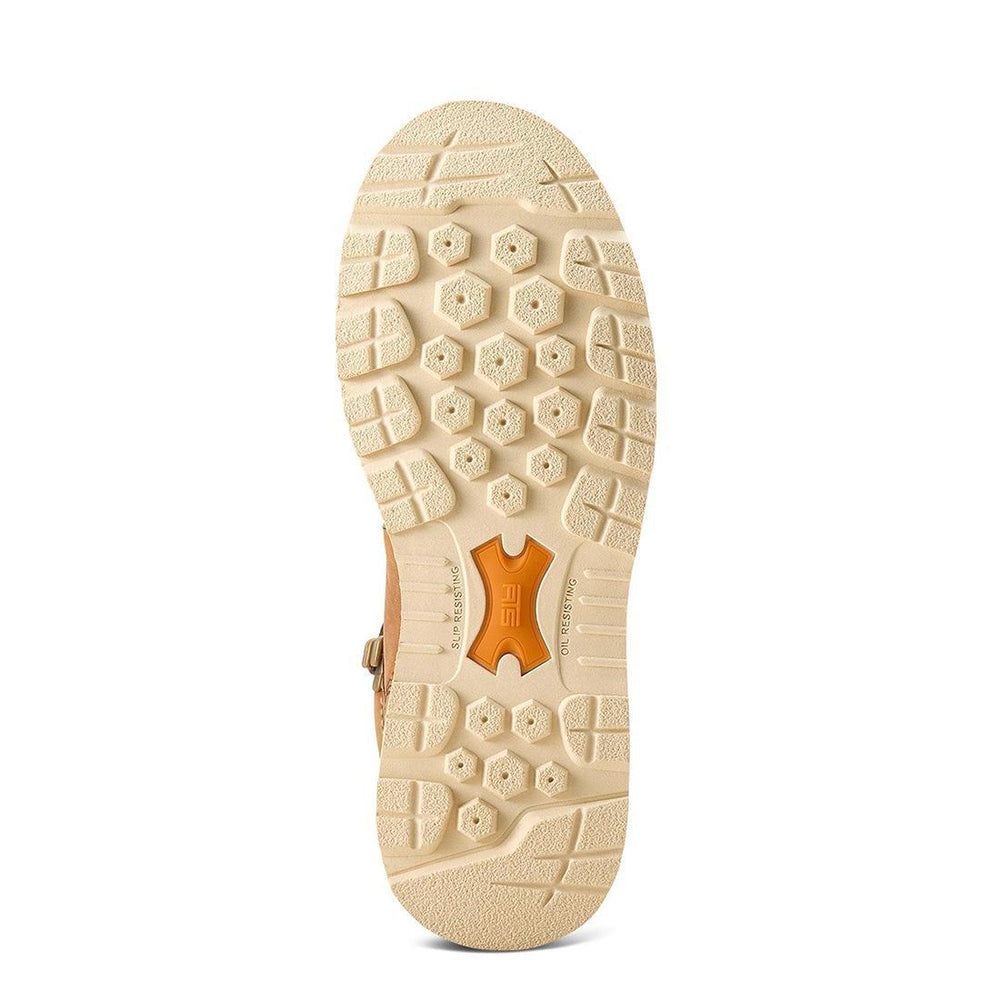 Ariat Rebar Wedge Moc Toe Women's Waterproof Work Boot - Brown Upper