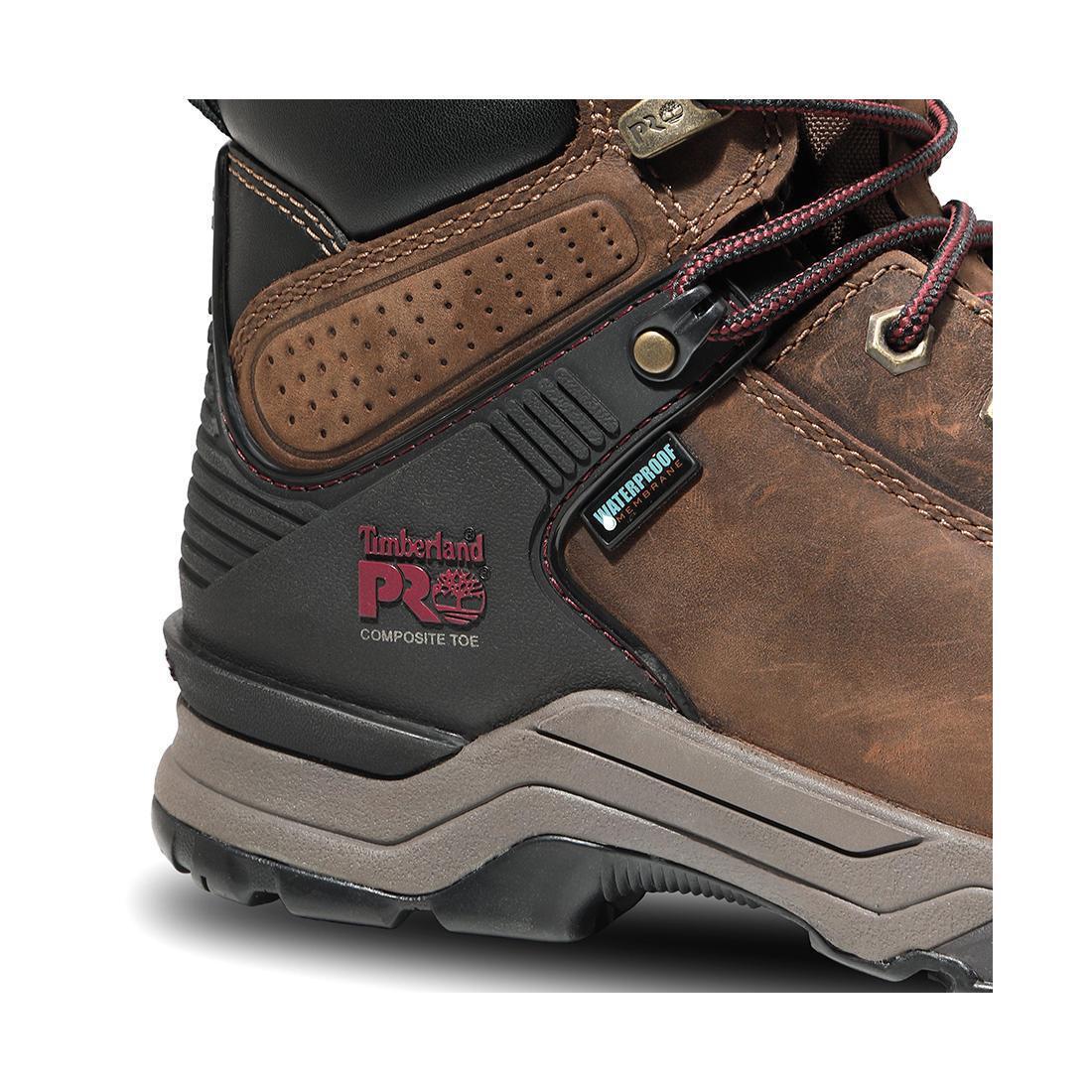 Women's Hypercharge 6-Inch Waterproof Nano-Toe Work Boot Brown/Purple