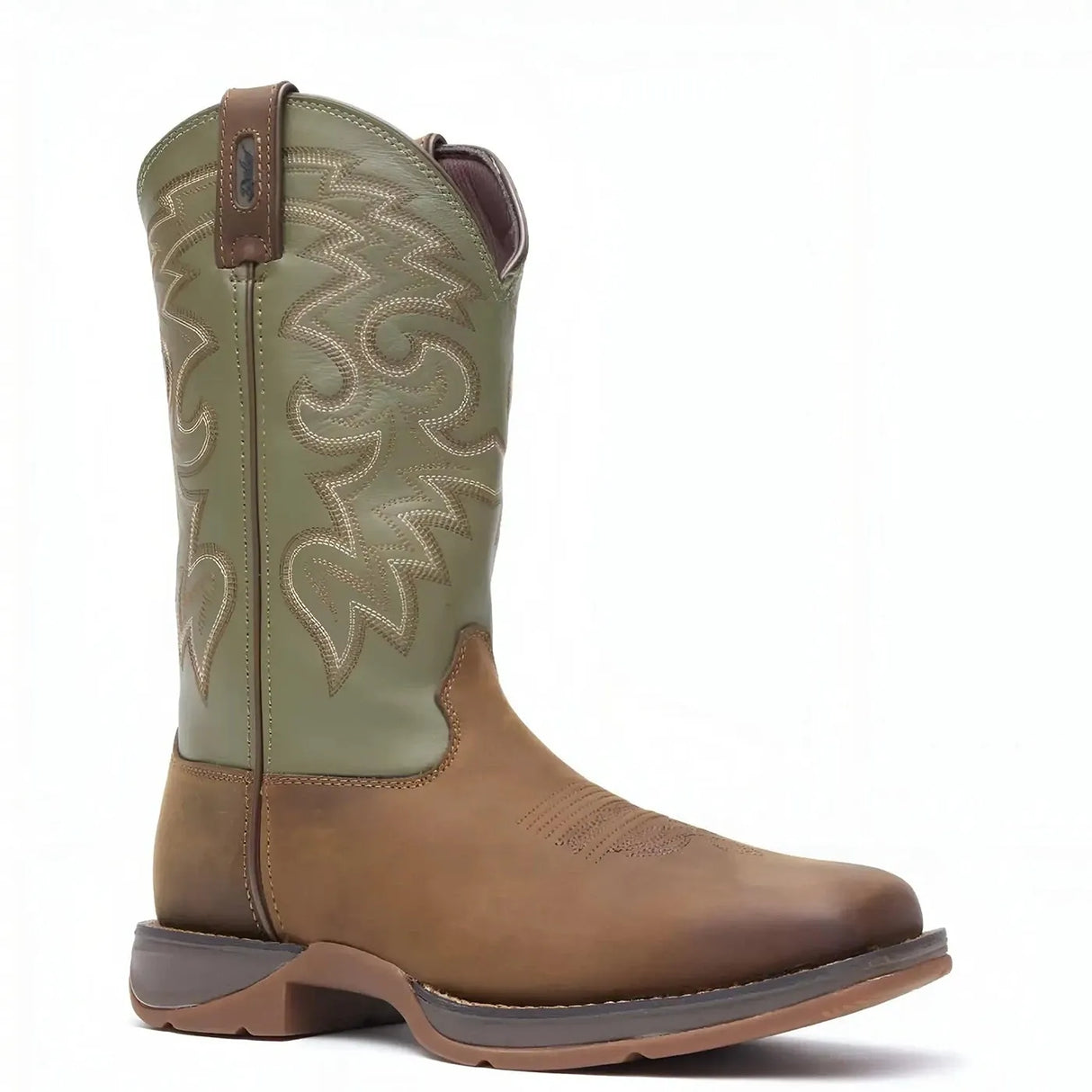 Durango Rebel Coffee & Cactus Pull-On Western Boot Sole