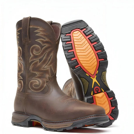 Durango Maverick XP Steel Toe Waterproof Western Work Boot Brown Inner