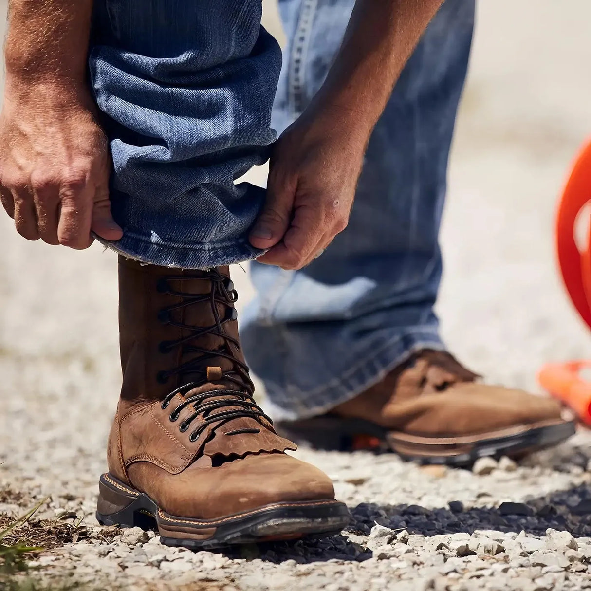 Durango Maverick XP Steel Toe Waterproof Square Toe Lacer Work Boot Sole