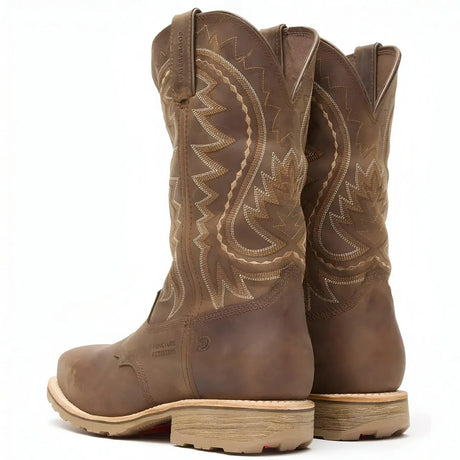 Durango Maverick Pro Steel Toe Waterproof Western Work Boot Tan Inner