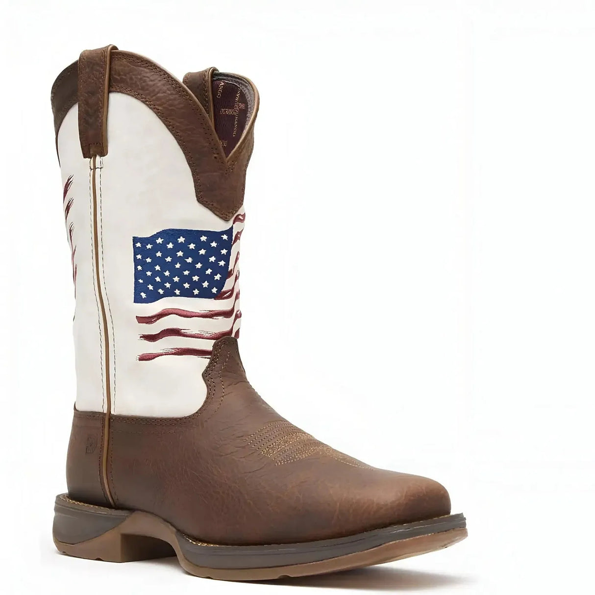 Durango Rebel Distressed Flag Embroidery Western Boot Inner