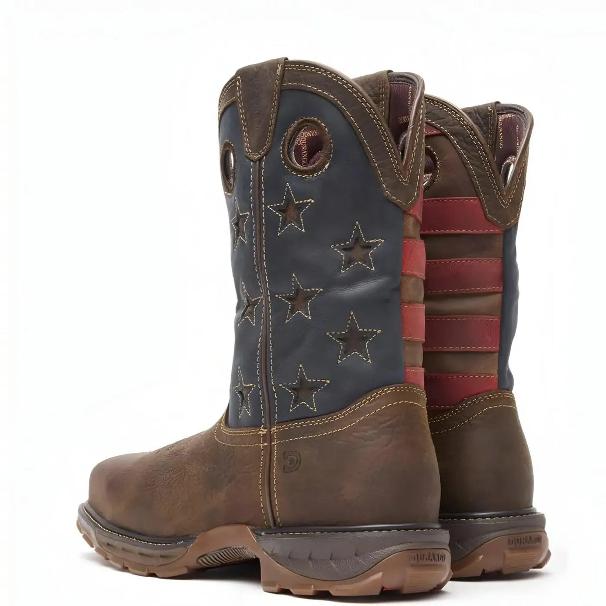 Durango Maverick XP Composite Toe Waterproof Western Work Boot Vintage Flag Sole