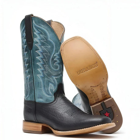 Durango Arena Pro Black and Blue Lagoon Western Boot Sole