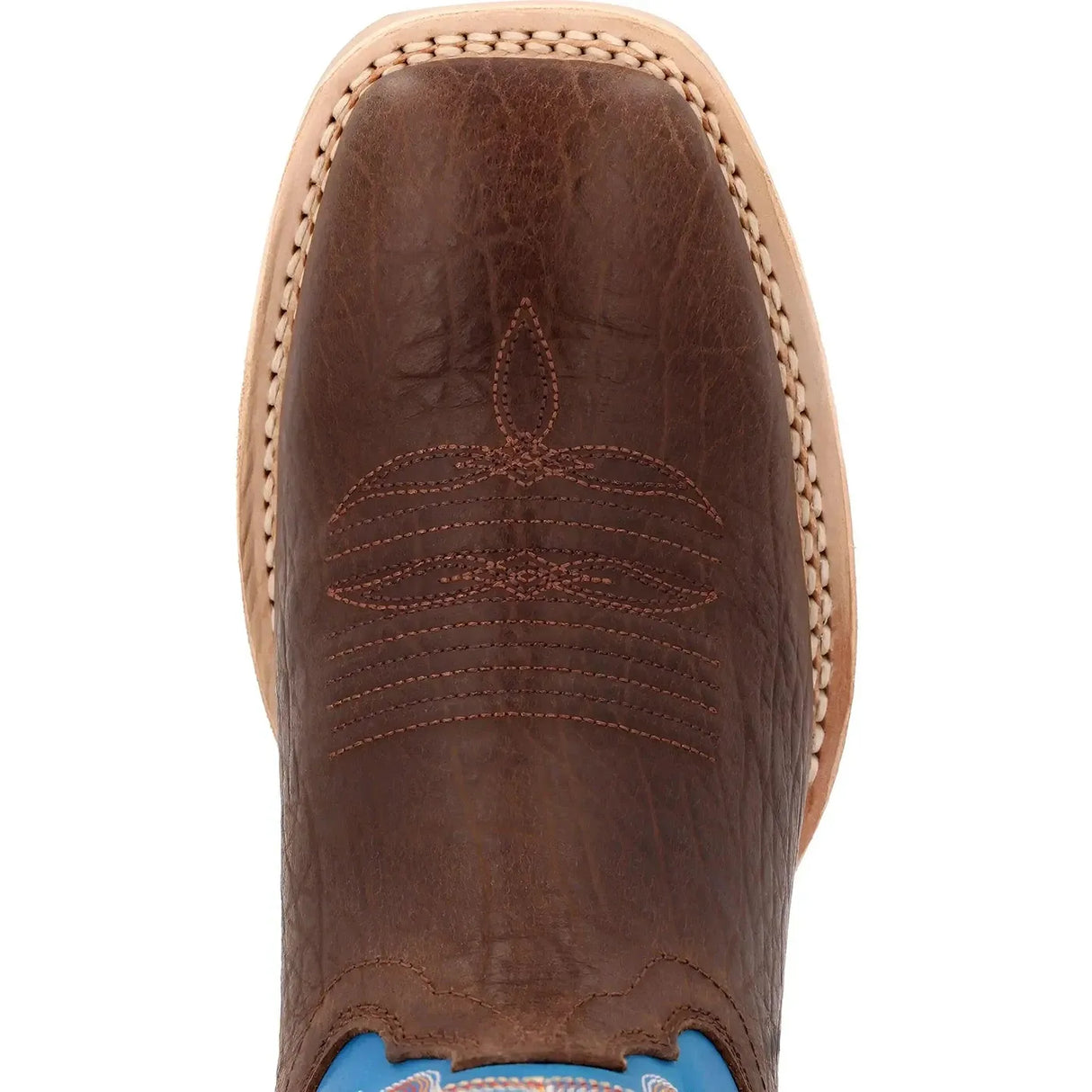 Durango Rebel Pro Bay Brown and Brilliant Blue Western Boot Inner