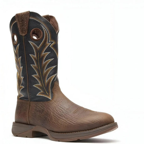 Durango Rebel Oak Bark Midnight Western Boot Inner