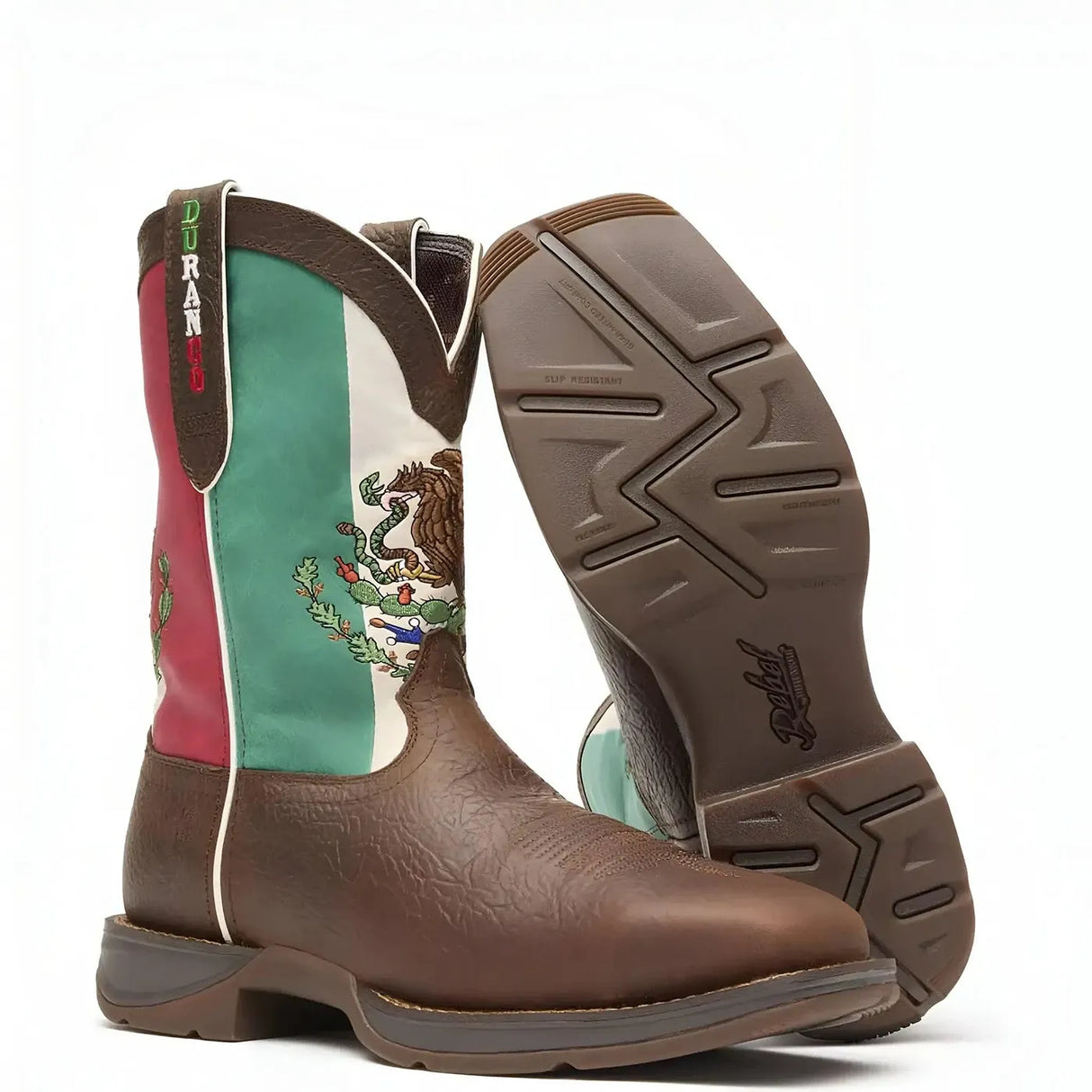 Durango Rebel Steel Toe Mexico Flag Western Boot Inner