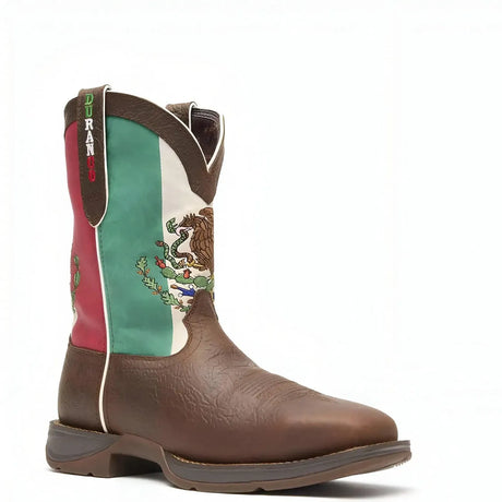 Durango Rebel Steel Toe Mexico Flag Western Boot Sole