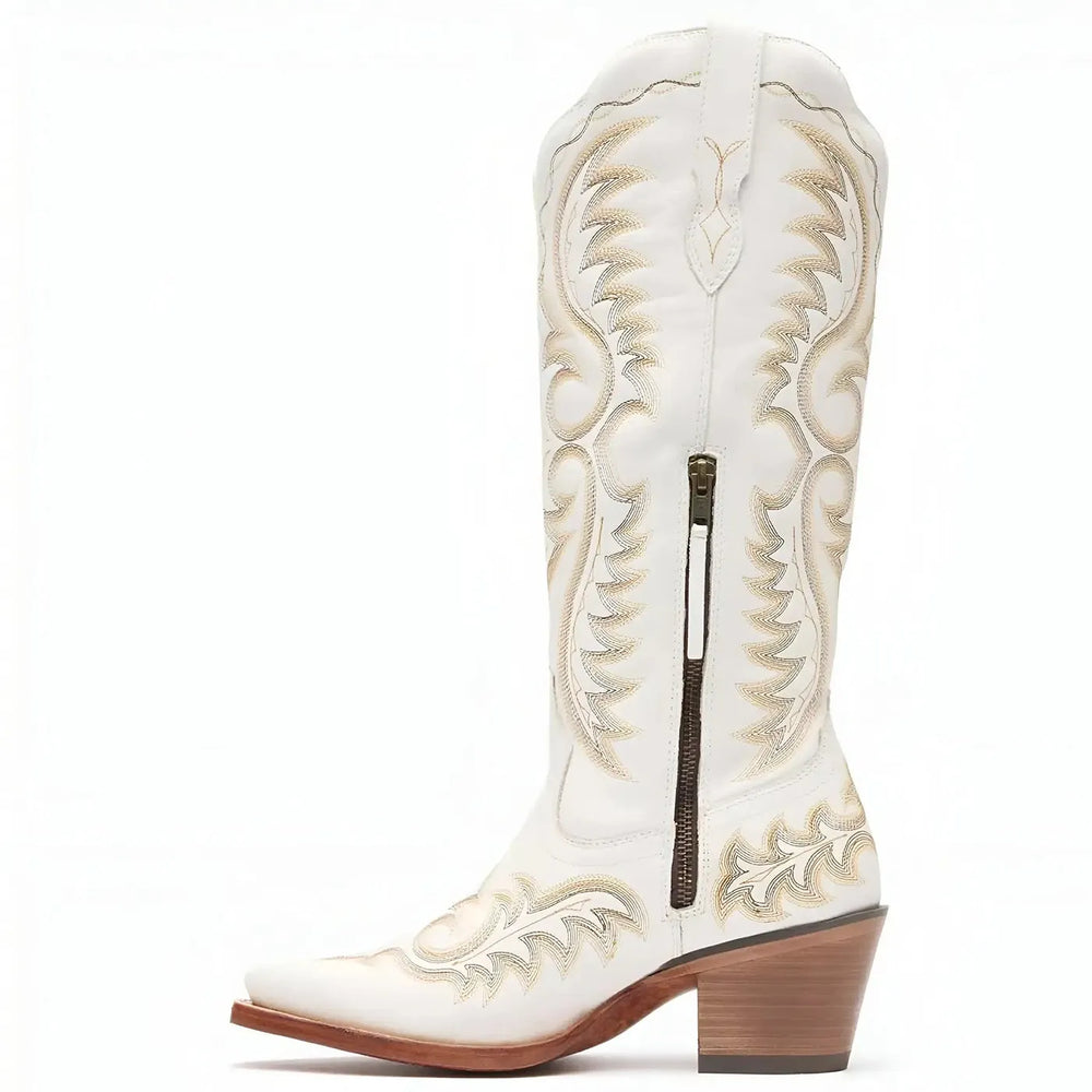 Durango Women’s Durango Crush Tall Western Boot Ivory Inner