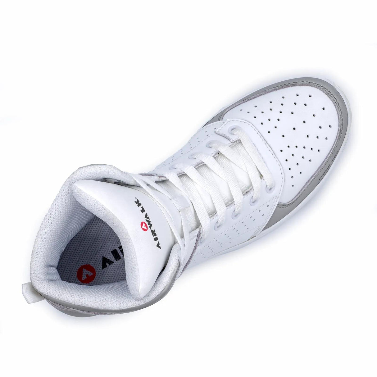 Airwalk Arena Mid Composite Toe Work Shoes – White/Gray 4