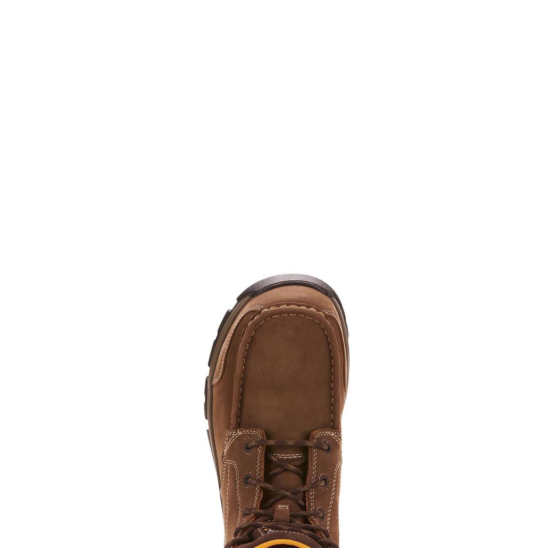 Ariat Edge LTE Composite-Toe Chukka Work Boot Dark Brown Upper