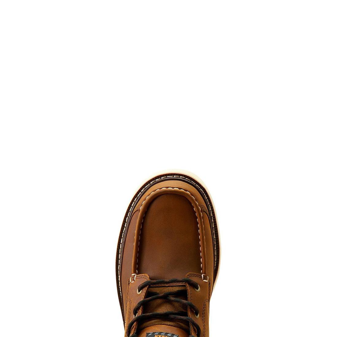 Ariat Rebar Lift Soft-Toe Chukka Boot Distressed Brown Upper