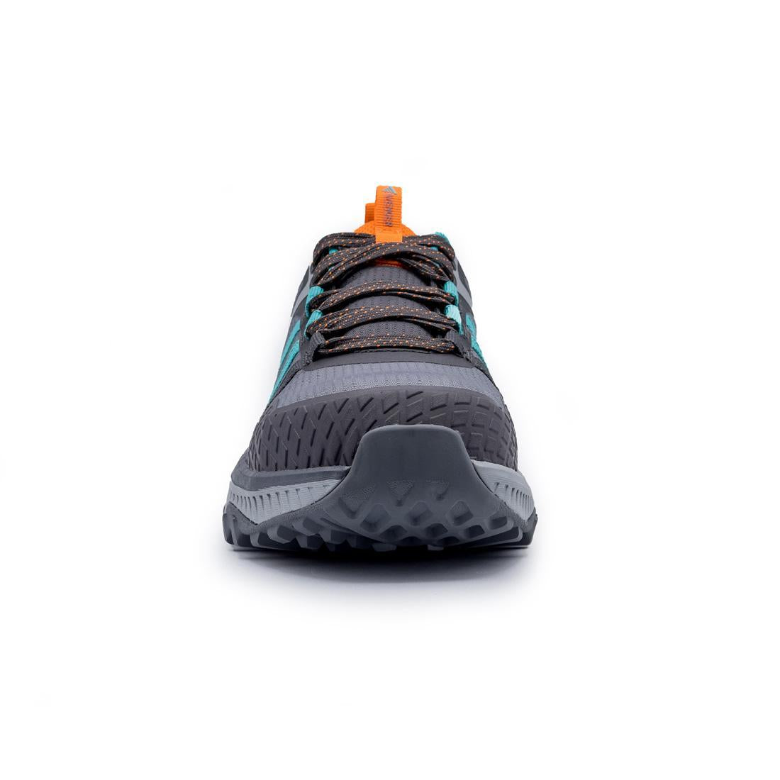 Avenger Aero Trail Women’s Composite Toe Work Shoes – Grey/Teal A1251 Front Image