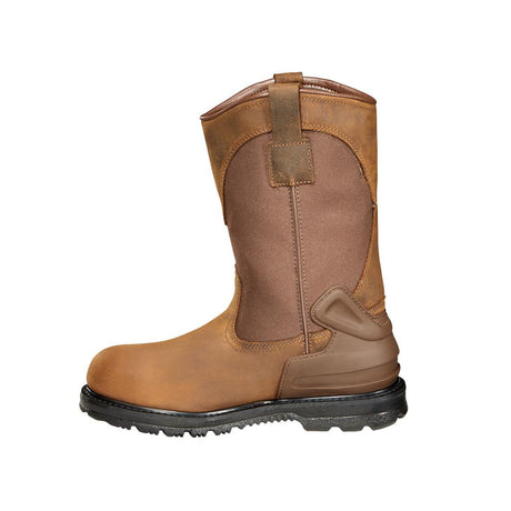 Carhartt 11" Heritage Steel-Toe Waterproof Wellington Pull On Work Boot Brown CMP1200 back