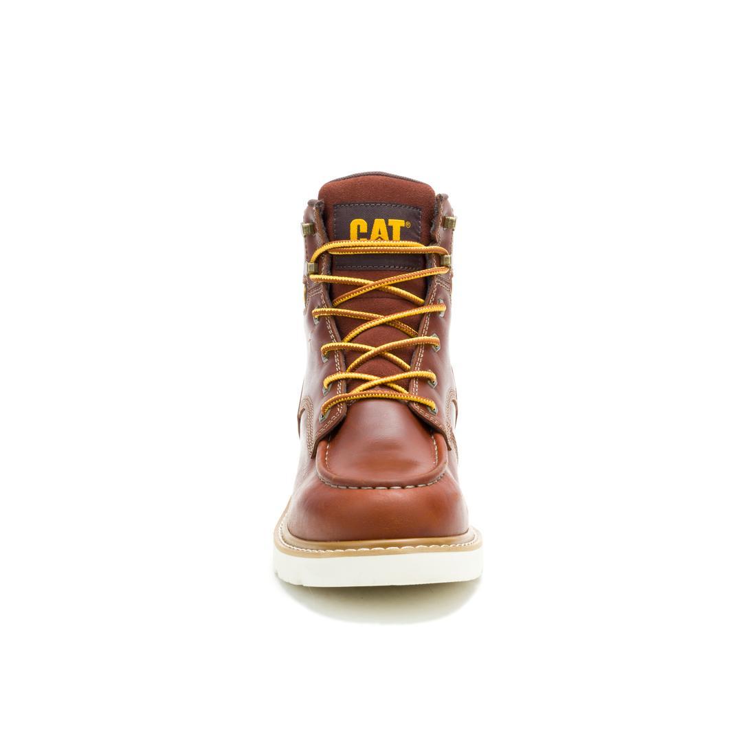 Caterpillar Reclaimer Wedge Waterproof Soft-Toe Boots Sudan Brown P51098 Front Image