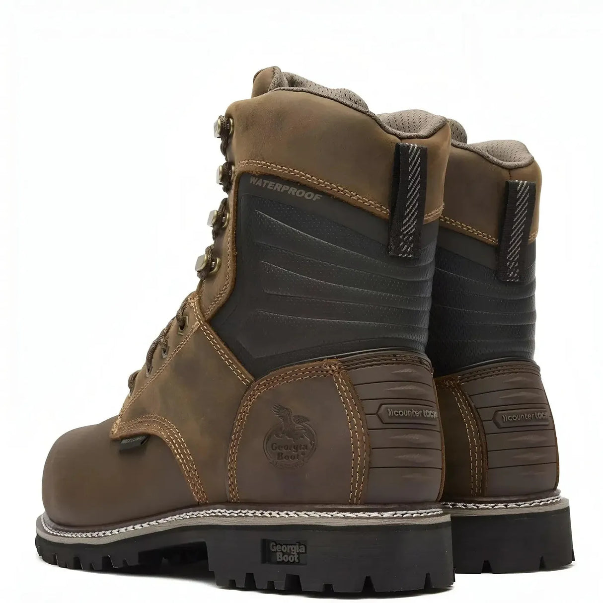 Georgia Boot Men's Brute Composite Toe Met Guard Waterproof Work Boot Heel