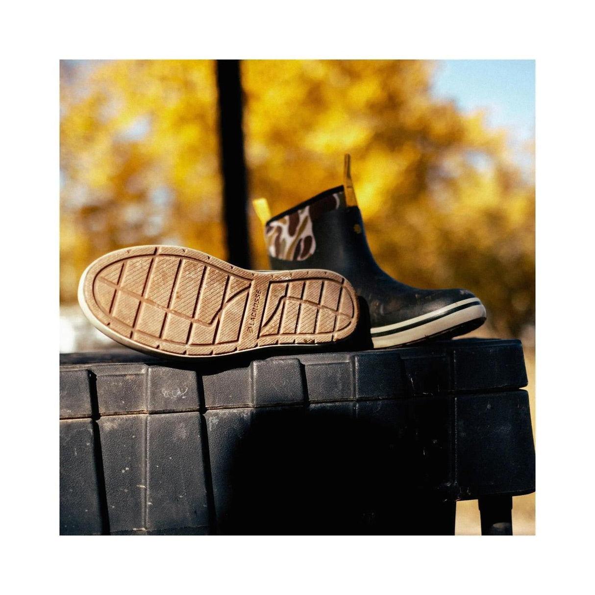 Lacrosse Alpha Deck Boot 6" Black Olive/Camo 5