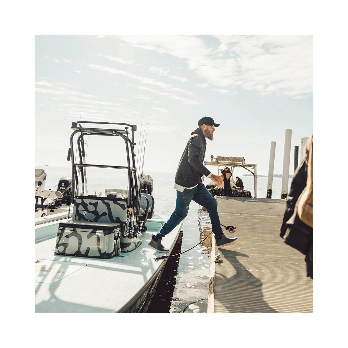 Lacrosse Alpha Deck Boot 6" Gray/Orange 4