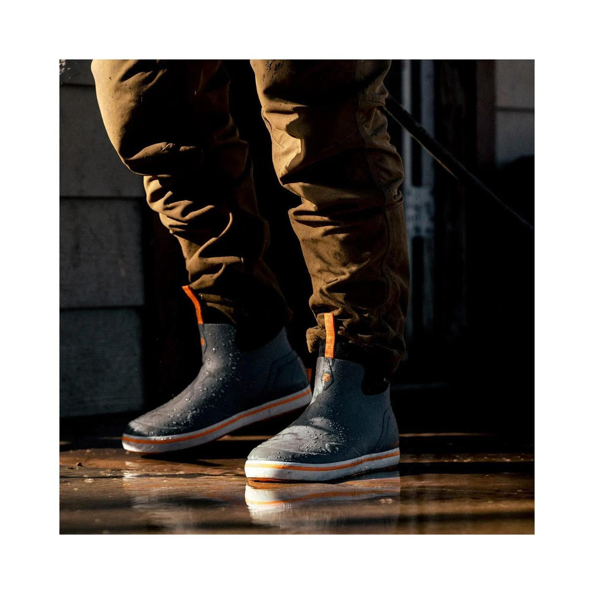 Lacrosse Alpha Deck Boot 6" Gray/Orange 8