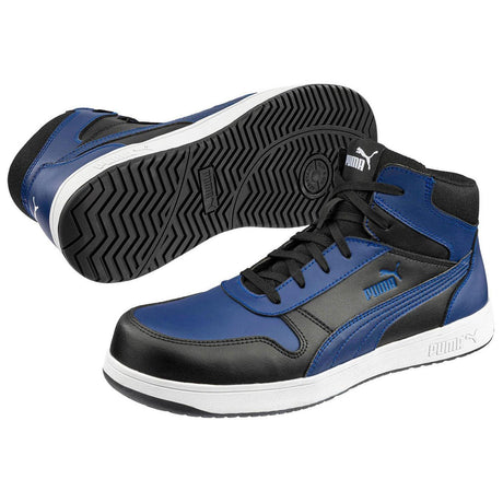 Puma Safety Frontcourt Blue Composite Toe Mid Work Shoes – Black image view 2