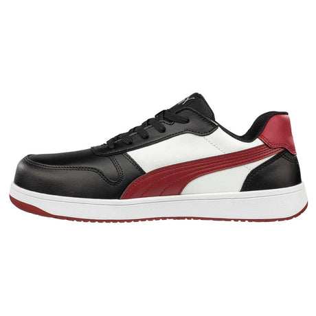 Puma Safety Frontcourt Composite Toe Work Shoes – Black White Red image view 6