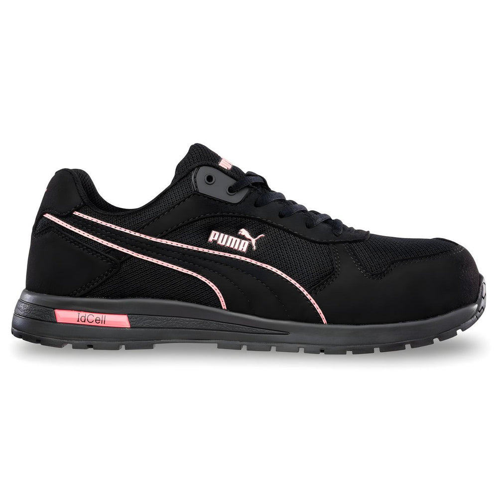 Puma Safety Frontside Black Women’s Composite Toe Work Shoes – Pink image view 1