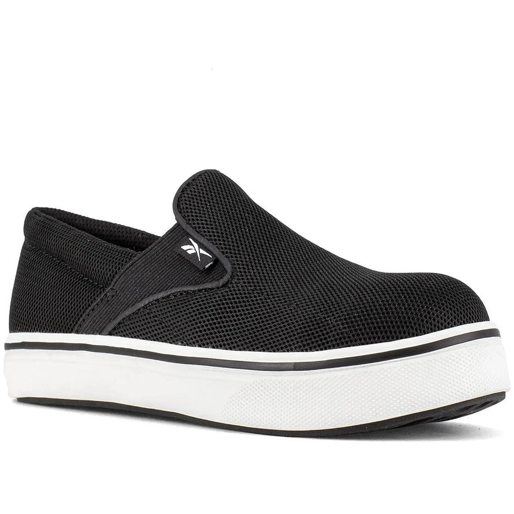 Reebok Women's Comfortie Slip On Comp toe Black RB725 Detail