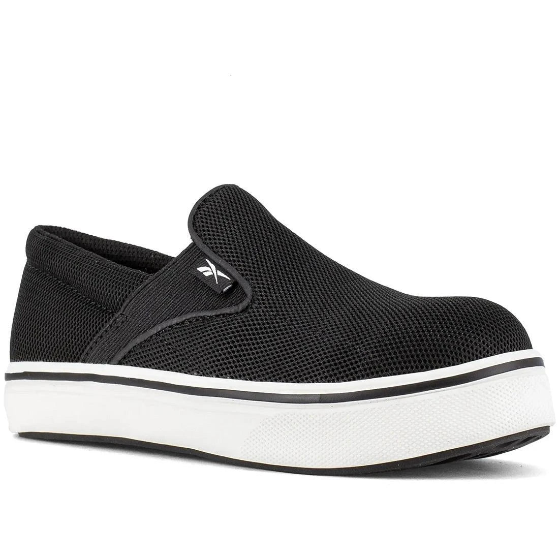Reebok Women's Comfortie Slip On Comp toe Black RB725 Detail