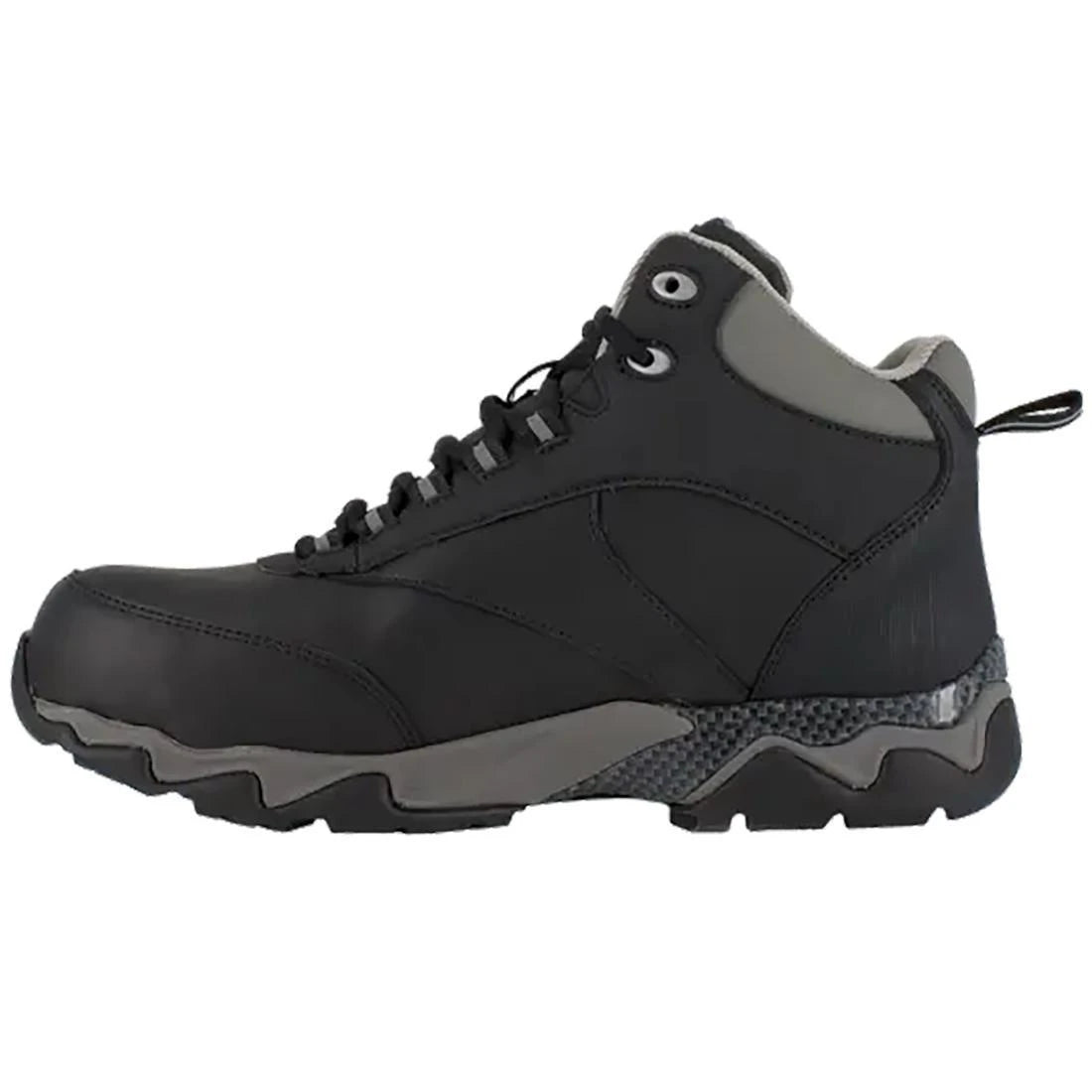 Reebok Work-Beamer Athletic Composite Toe Black with CushGuard™ Internal Met Guard Gray-Steel Toes-5