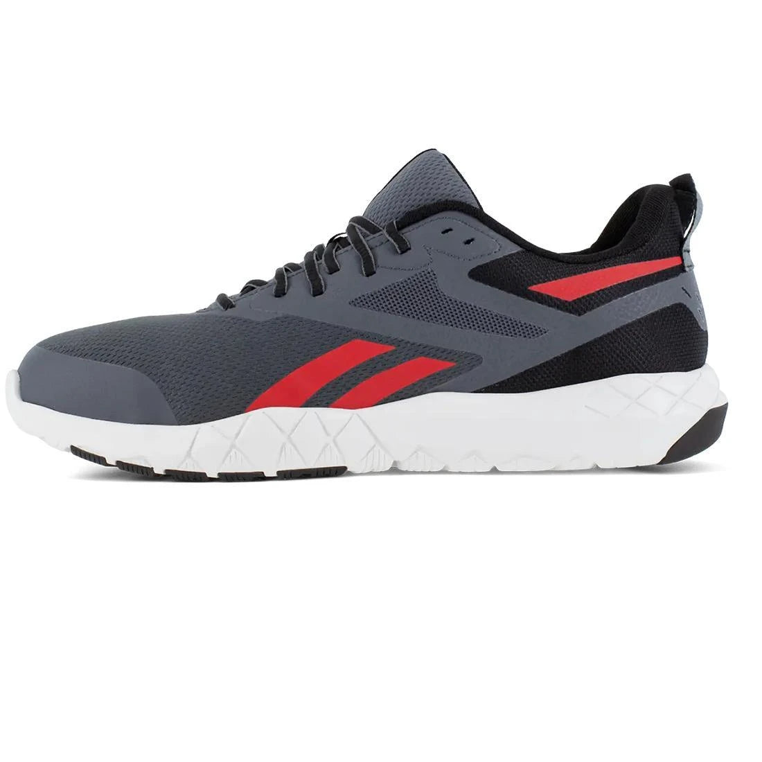 Reebok Work-Flexagon Force Xl Work Athletic Composite Toe Gray, Red-Steel Toes-3