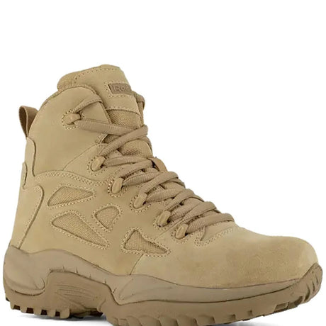 Reebok Work-Rapid Response Rb Military 6 In Soft Toe Desert Tan Side Zip-Steel Toes-5