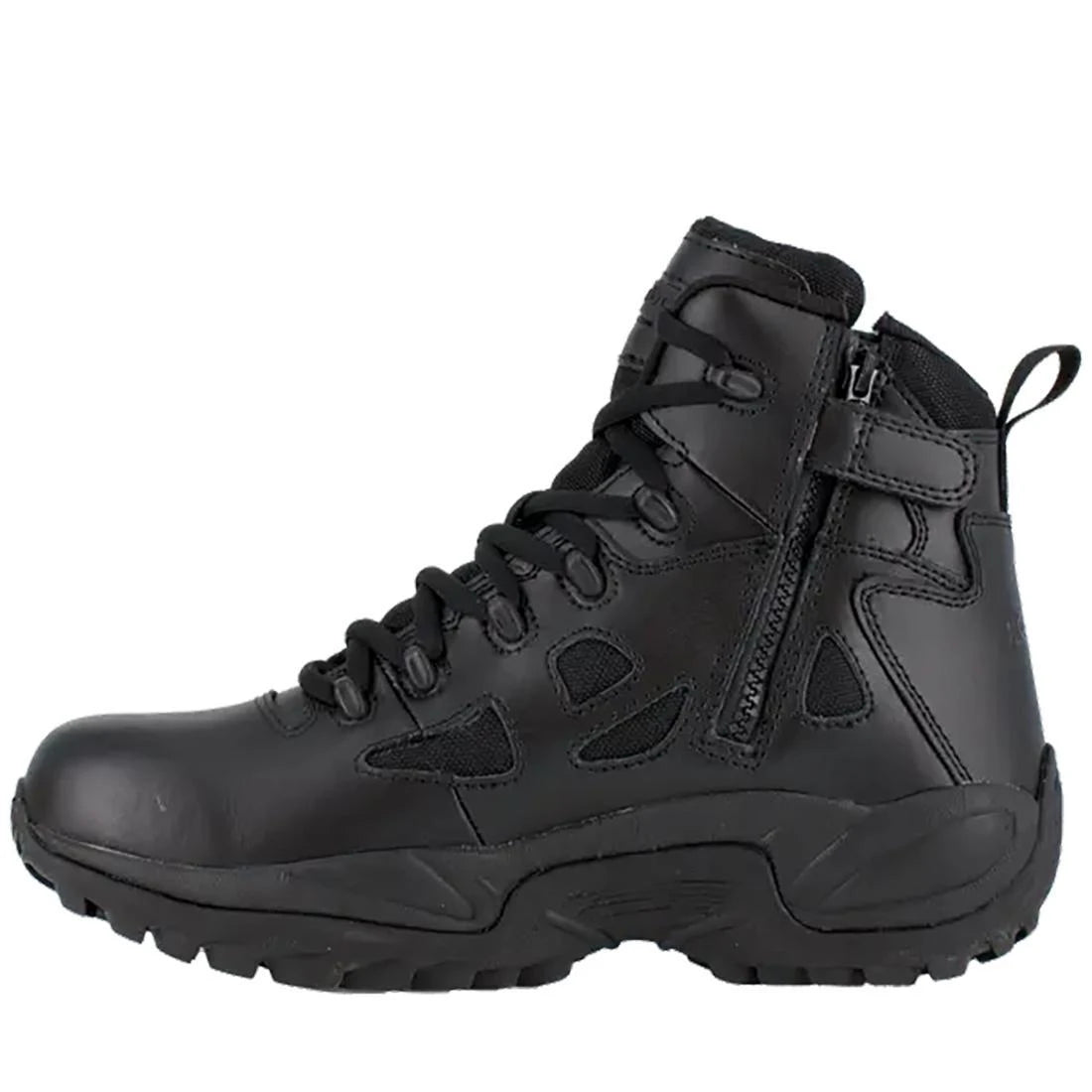 Reebok Work-Rapid Response Rb Tactical Black 6" Stealth Soft Toe Boot with Side Zipper-Steel Toes-3