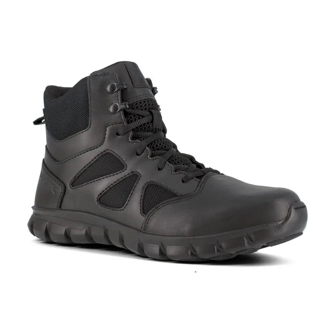 Reebok Work-Sublite Cushion Tactical Black 6" Stealth Soft Toe Boot with Side Zipper-Steel Toes-5