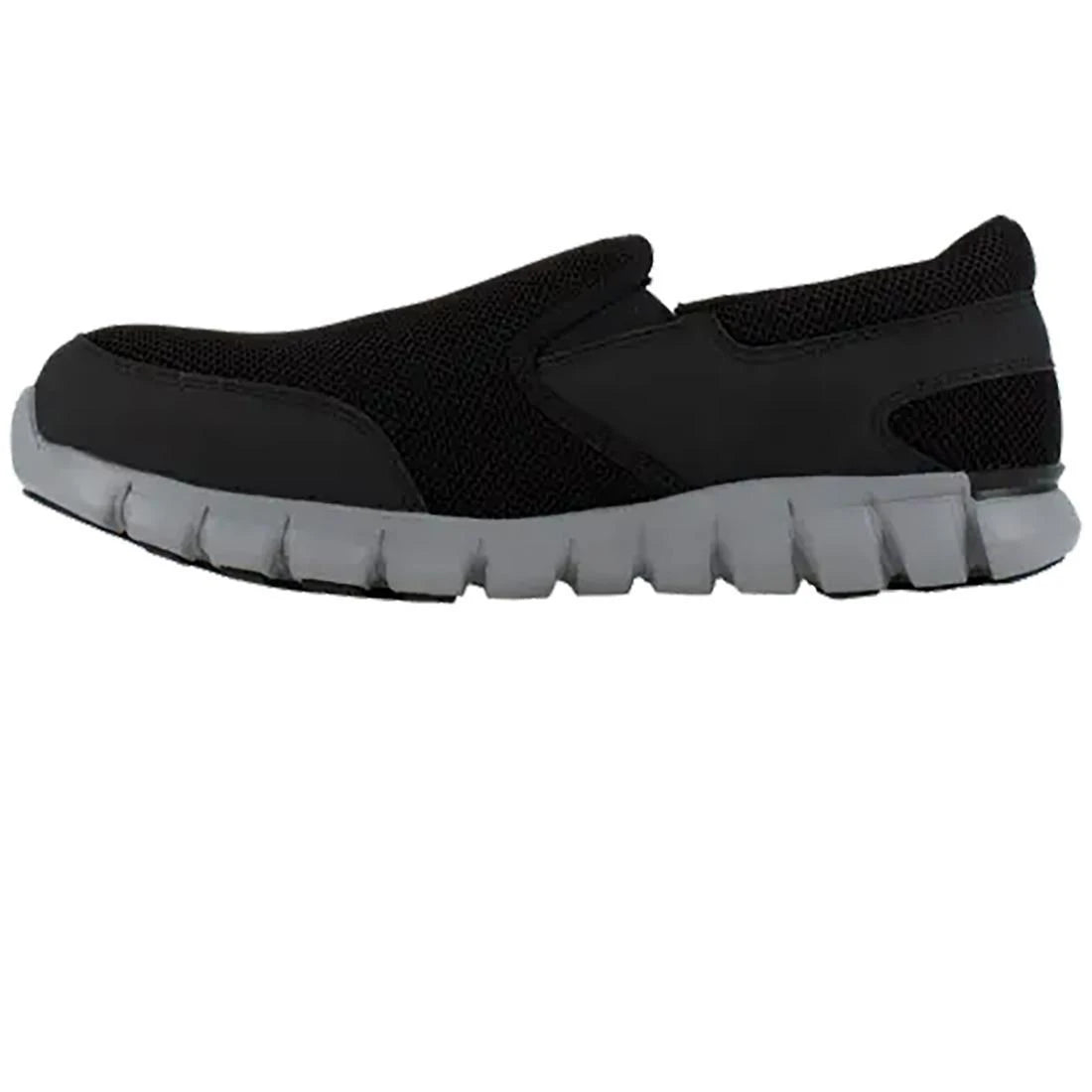 Reebok Work-Sublite Cushion Work Athletic Alloy Toe Slip On Black/Grey-Steel Toes-2