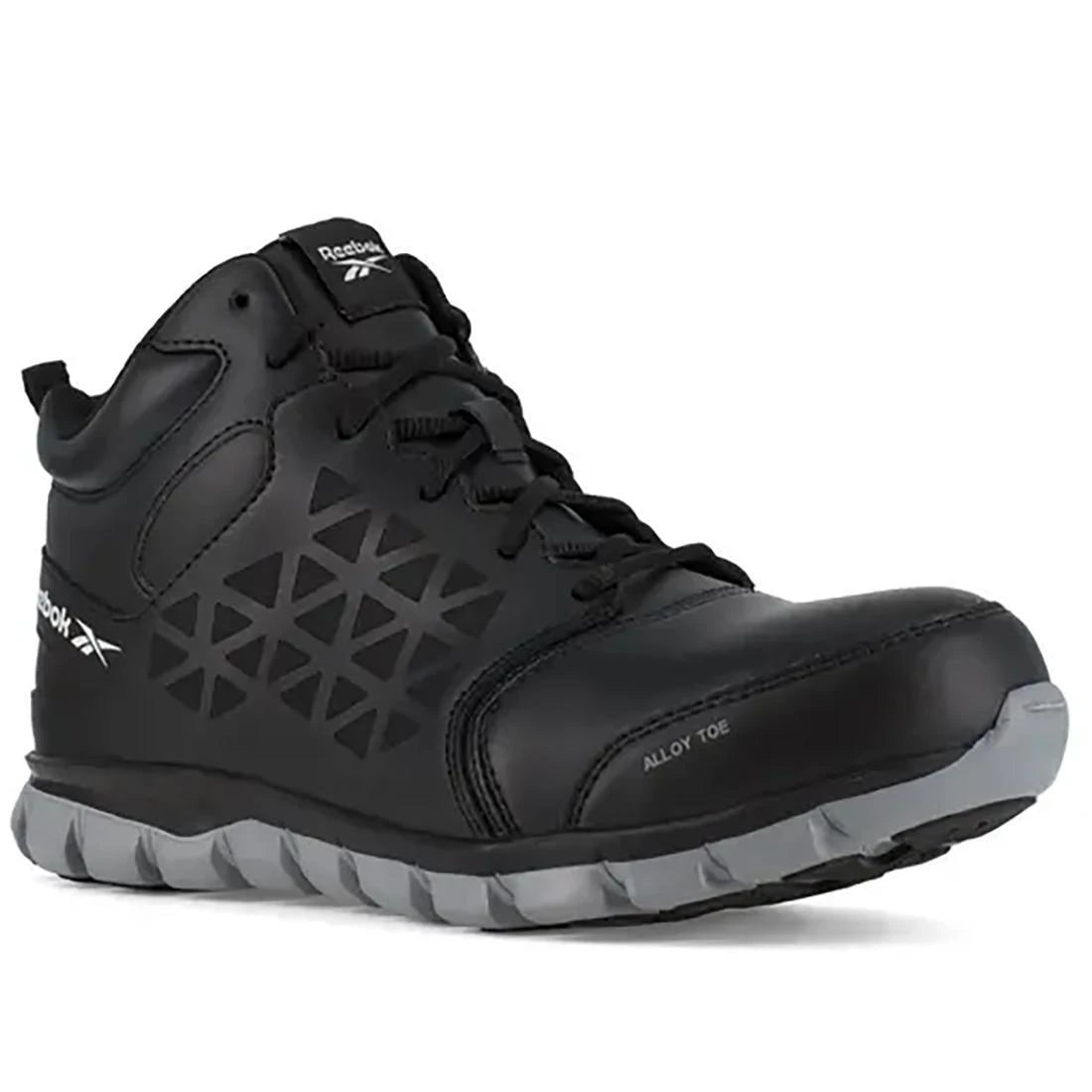 Reebok Work-Sublite Cushion Work Athletic Mid Cut Alloy Toe Black-Steel Toes-3