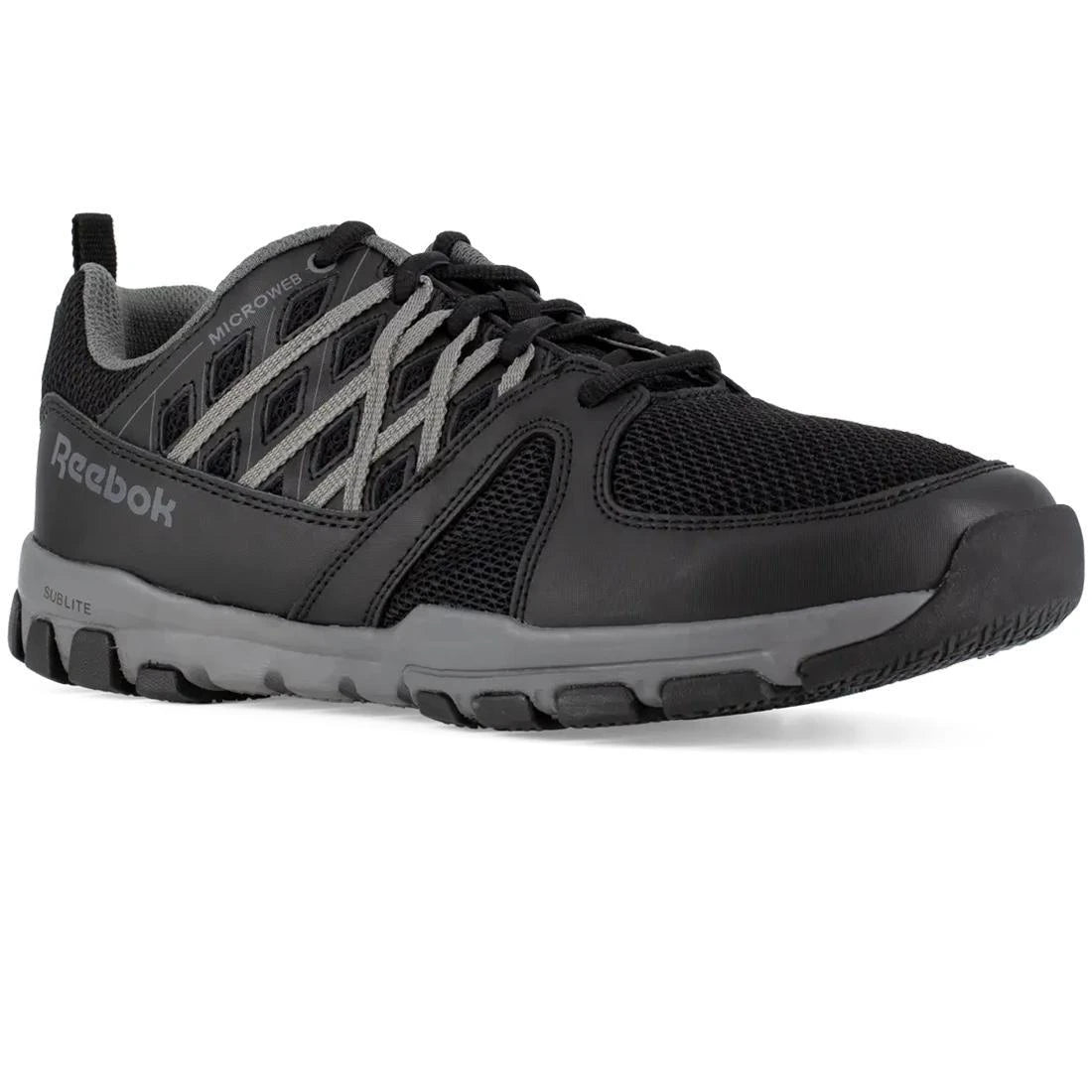 Reebok Work-Sublite Work Athletic Soft Toe Black-Steel Toes-4