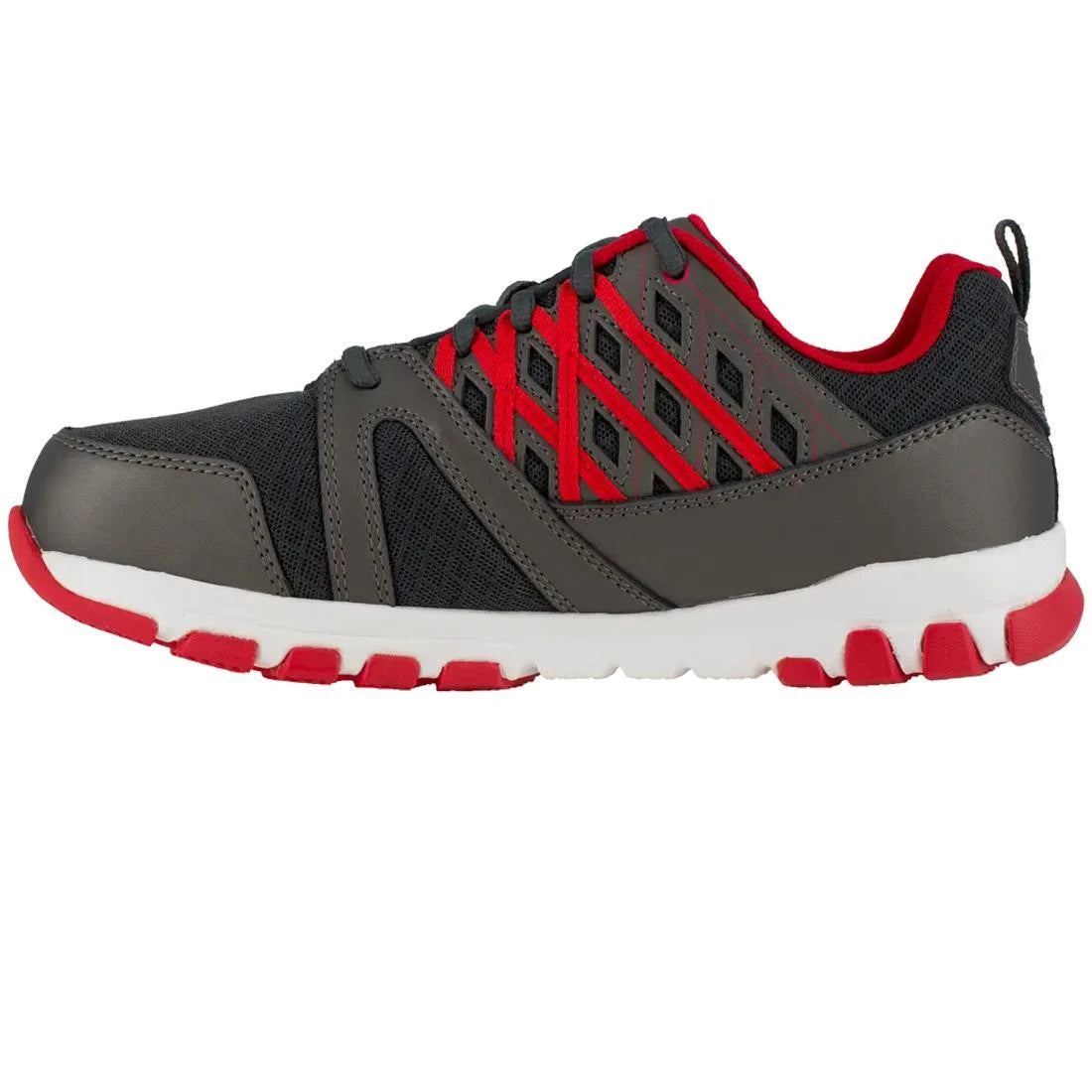 Reebok Work-Sublite Work Athletic Steel Toe Black,Red-Steel Toes-4