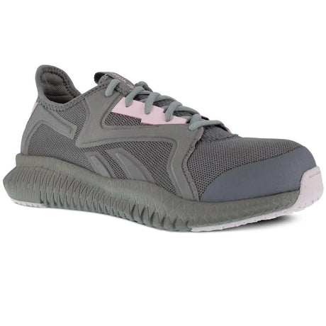 Reebok Work-Women's Flexagon 3.0 Work Athletic Composite Toe Grey and Pink-Steel Toes-2