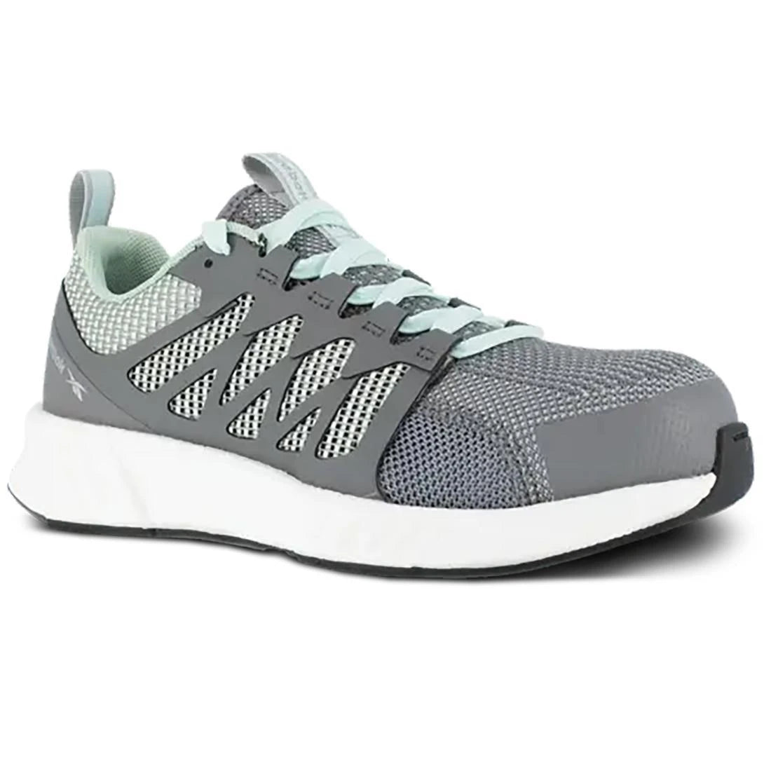 Reebok Work-Women's Fusion Flexweave™ Work Athletic Composite Toe Grey and Mint Green-Steel Toes-2