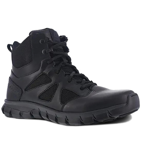 Reebok Work-Women's Sublite Cushion Tactical Soft Toe Boot Black 6" with Side Zipper-Steel Toes-2