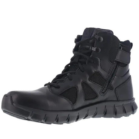 Reebok Work-Women's Sublite Cushion Tactical Soft Toe Boot Black 6" with Side Zipper-Steel Toes-3
