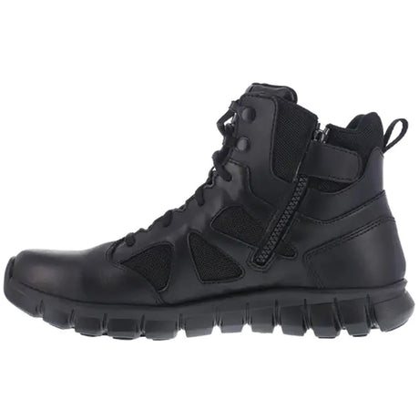 Reebok Work-Women's Sublite Cushion Tactical Soft Toe Boot Black 6" with Side Zipper-Steel Toes-4