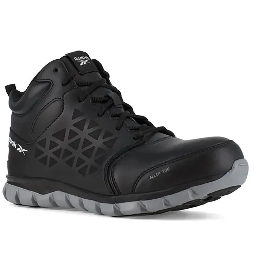 Reebok Work-Women's Sublite Cushion Work Athletic Mid-Cut Alloy Toe Black-Steel Toes-3
