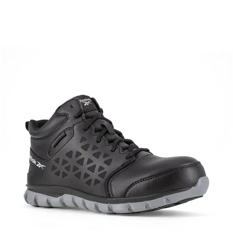 Reebok Work-Women's Sublite Cushion Work Athletic Mid-Cut Composite Toe Black Waterproof-Steel Toes-2