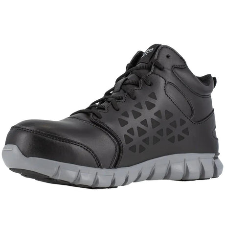 Reebok Work-Women's Sublite Cushion Work Athletic Mid-Cut Composite Toe Black Waterproof-Steel Toes-3