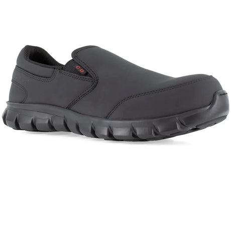 Reebok Work-Women's Sublite Cushion Work Athletic Slip-On Composite Toe Black-Steel Toes-2