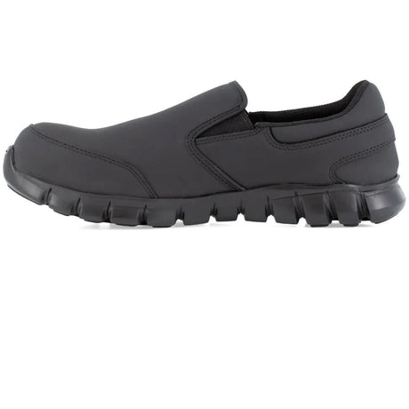 Reebok Work-Women's Sublite Cushion Work Athletic Slip-On Composite Toe Black-Steel Toes-3