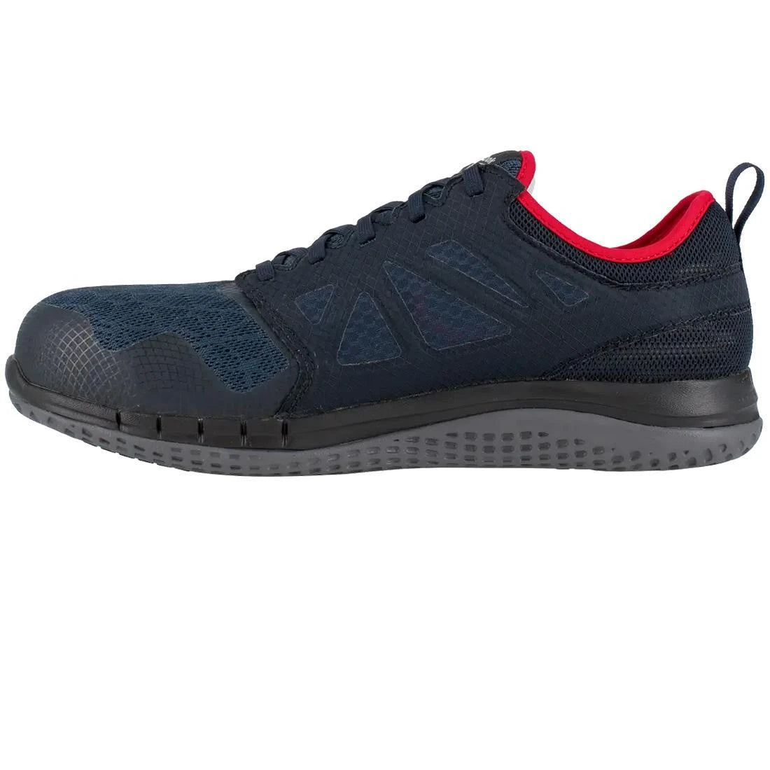 Reebok Work-Zprint Work Athletic Steel Toe Navy and Gray with Red Trim-Steel Toes-2