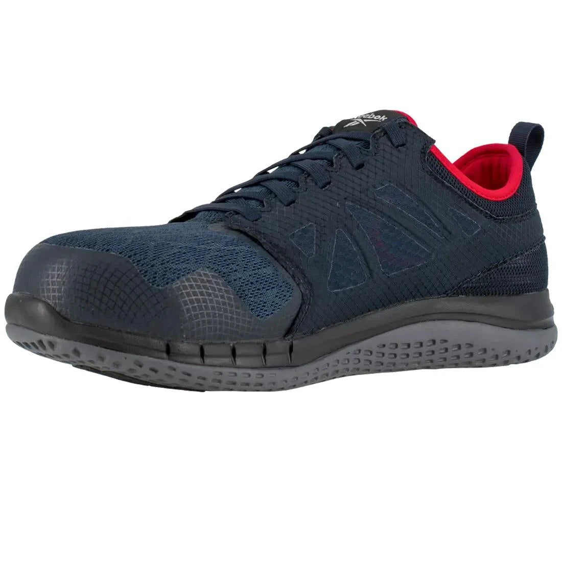 Reebok Work-Zprint Work Athletic Steel Toe Navy and Gray with Red Trim-Steel Toes-3